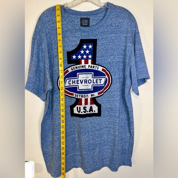 GM Genuine Parts Chevrolet Shirt USA Detroit Blue XL - Picture 4 of 6